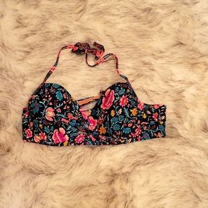 Floral bikini top